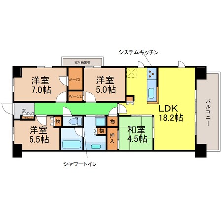 プラウド八事ガーデンの物件間取画像